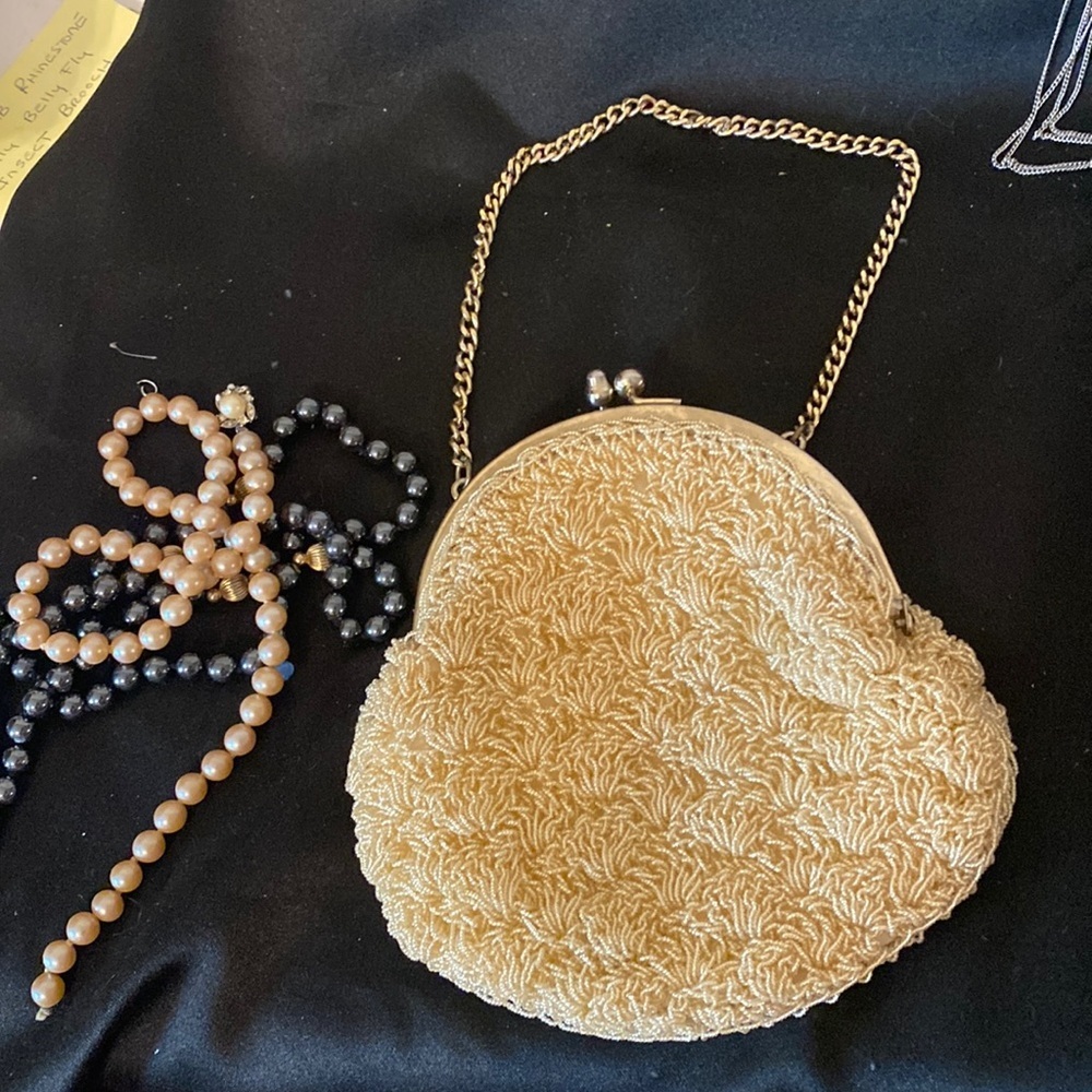 Beaded clutch purse vintage 60’s